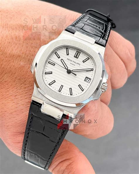 patek philippe nautilus steel strap|patek philippe replacement leather strap.